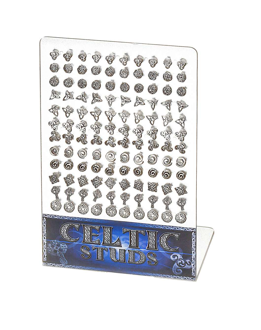 CELTIC TRAY OF STUDS black tray only available