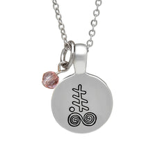 Load image into Gallery viewer, SILVER PLATE OCTOBER ASTROLOGY PENDANT
