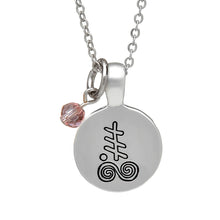 Load image into Gallery viewer, SILVER PLATE OCTOBER ASTROLOGY PENDANT