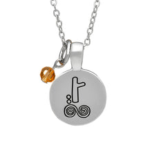 Load image into Gallery viewer, SILVER PLATE NOVEMBER ASTROLOGY PENDANT

