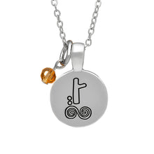 Load image into Gallery viewer, SILVER PLATE NOVEMBER ASTROLOGY PENDANT