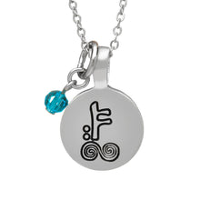 Load image into Gallery viewer, SILVER PLATE DECEMBER ASTROLOGY PENDANT
