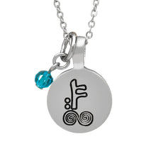 Load image into Gallery viewer, SILVER PLATE DECEMBER ASTROLOGY PENDANT
