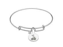 Load image into Gallery viewer, SILVER PLATE APRIL ASTROLOGY BANGLE