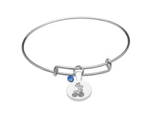 Load image into Gallery viewer, SILVER PLATE SEPTEMBER ASTROLOGY BANGLE