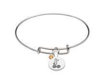 Load image into Gallery viewer, SILVER PLATE NOVEMBER ASTROLOGY BANGLE
