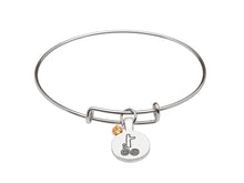 Load image into Gallery viewer, SILVER PLATE NOVEMBER ASTROLOGY BANGLE