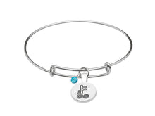 Load image into Gallery viewer, SILVER PLATE DECEMBER ASTROLOGY BANGLE