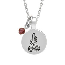 Load image into Gallery viewer, SILVER PLATE FEBRUARY ASTROLOGY PENDANT