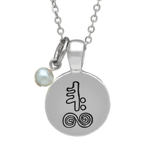 Load image into Gallery viewer, SILVER PLATE JUNE ASTROLOGY PENDANT
