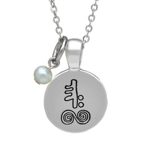 Load image into Gallery viewer, SILVER PLATE JUNE ASTROLOGY PENDANT