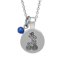 Load image into Gallery viewer, SILVER PLATE SEPTEMBER ASTROLOGY PENDANT
