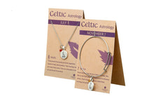 Load image into Gallery viewer, SILVER PLATE OCTOBER ASTROLOGY BANGLE