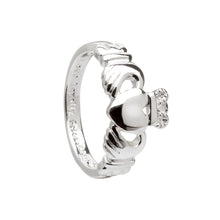 Load image into Gallery viewer, SILVER PLATE CLADDAGH RING