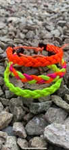 Load image into Gallery viewer, 3 Platted Florescent wristbands.

