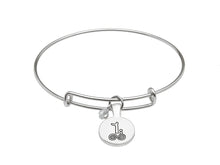 Load image into Gallery viewer, SILVER PLATE APRIL ASTROLOGY BANGLE
