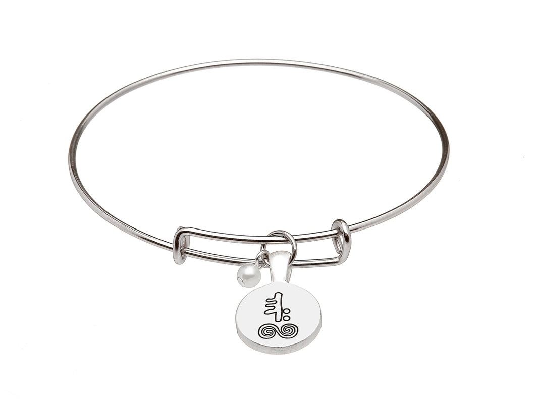 SILVER PLATE JUNE ASTROLOGY BANGLE