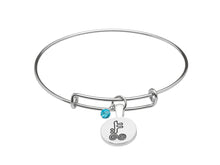 Load image into Gallery viewer, SILVER PLATE DECEMBER ASTROLOGY BANGLE
