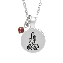 Load image into Gallery viewer, SILVER PLATE FEBRUARY ASTROLOGY PENDANT
