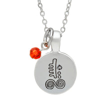 Load image into Gallery viewer, SILVER PLATE JULY ASTROLOGY PENDANT
