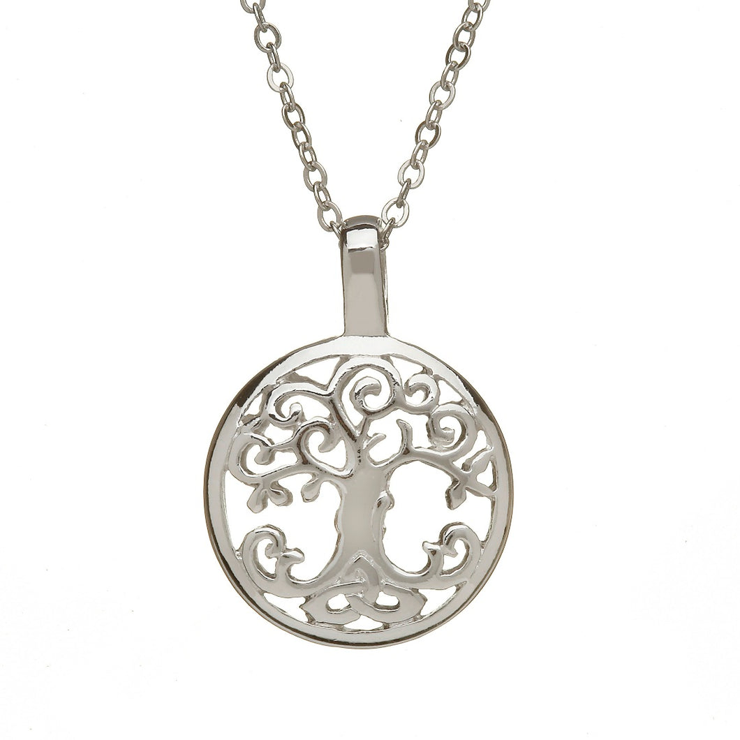 SILVER PLATE TREE OF LIFE PENDANT