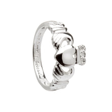Load image into Gallery viewer, SILVER PLATE CLADDAGH RING
