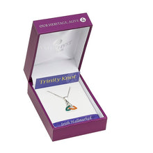 Load image into Gallery viewer, TRINITY PENDANT WITH TRI COLOUR CZ STONES
