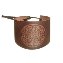 Load image into Gallery viewer, Roll of Cuff leather Wristband knotwork
